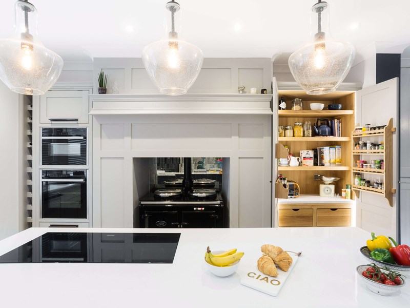 当代摇床厨房与AGA